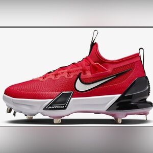 Nike Men’s 7.5 Force Zoom Trout 9 Elite Baseball Cleats Red FB2906-600